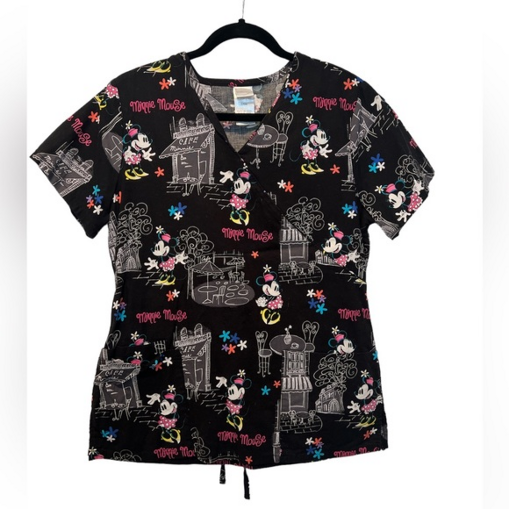 Disney Great Condition Nurse CNA RN LPN Scrub Top S Adorable Children‎ Elderly